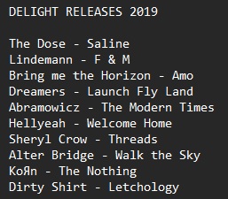 twiterofalaz's tweet image. 2⃣0⃣1⃣9⃣
Que bueno cerrar un año mas y haber descubierto tanta buena música #BestOf2019