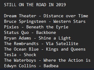 twiterofalaz's tweet image. 2⃣0⃣1⃣9⃣
Que bueno cerrar un año mas y haber descubierto tanta buena música #BestOf2019