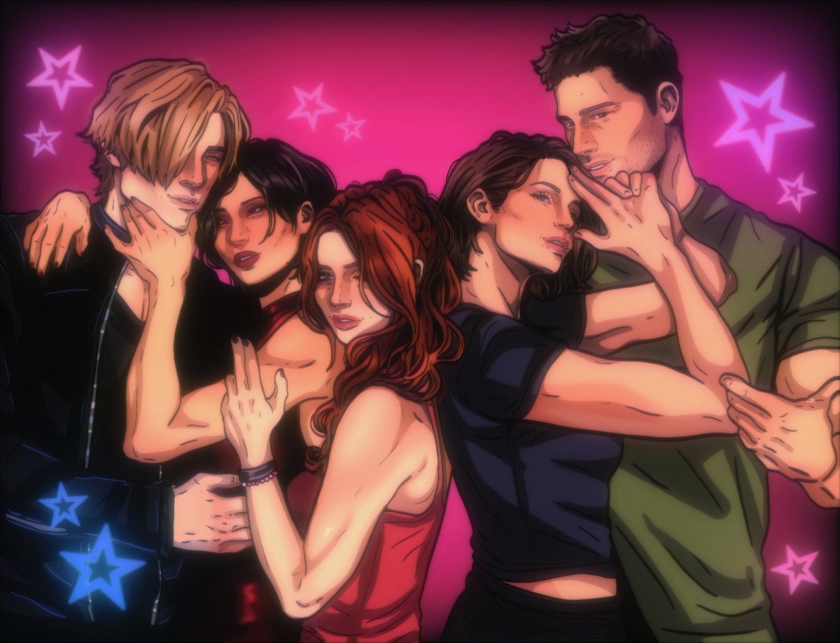 HAPPY NEW YEAR'SSSSSSS 🎉🎉🎉 Thank all soo much for an incredible year. I'm so grateful for all the growth &amp; support. I hope everyone's having a good holiday season ♡♡♡♡♡♡
#leonkennedy #adawong #ClaireRedfield #JillValentine #chrisredfield #ResidentEvil