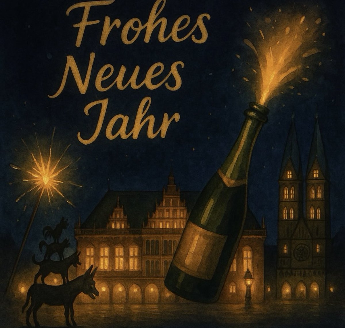 Wünsche Euch einen "Guten Rutsch" in ein hoffentlich 🙏 glückliches 🍀 und...⤵️...2026 🎆
Schönen Gruß 🎊🥂🍾🎊 🎇✨ 👋
