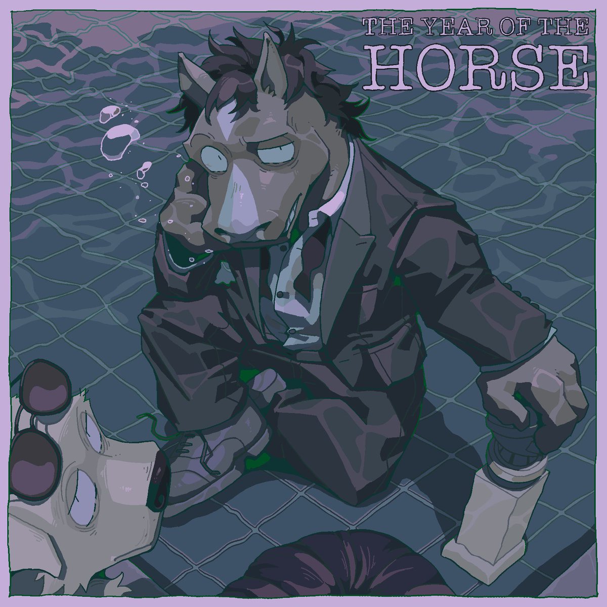 vetiver_n's tweet image. 午年！🐴 #BoJackHorseman