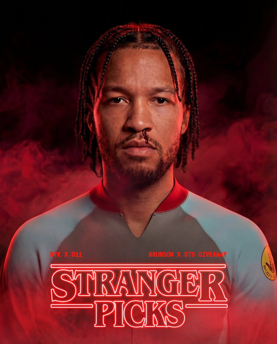 PrizePicks's tweet image. THE FINAL COUNTDOWN 🕰️

Tonight is the Stranger Things Finale AND Wemby (001) vs. Brunson (011). We're celebrating the end of an era with a giveaway 🩸

If Spurs win: 1 Winner gets an $80 Lineup 🕷️
If Knicks win: 11 Winners get a $50 Lineup 🧇

To Enter:
Follow @PrizePicks
Like…