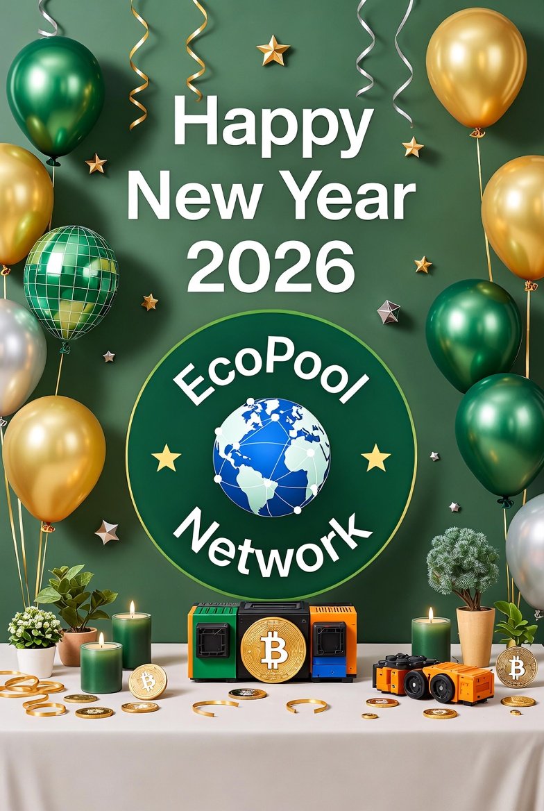 EcoPoolOfficial's tweet photo. #HappNewYear2026 #2026CryptoGoals #EcoPool https://t.co/cQXcBCMqIL