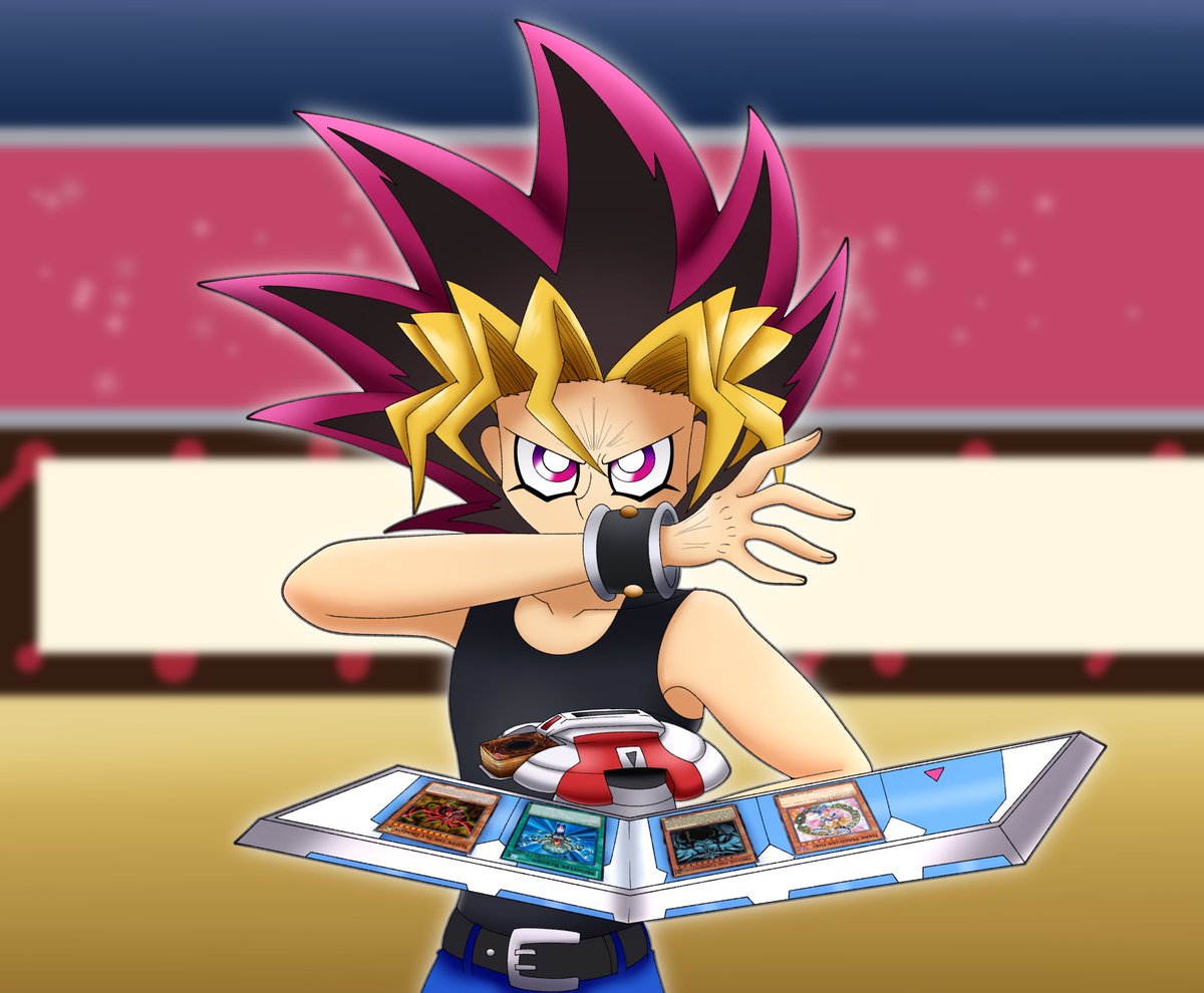 Commission for <a href="/BetrayedDma/">Glitchy (Comms Open)</a> of Yugi Muto!

#yugioh #遊戯王