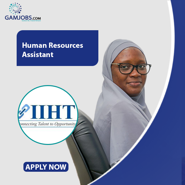 IIHTGambia Limited is seeking a Human Resources Assistant. Applicant should have a Diploma or Bachelor’s degree in Human Resource Management, Business  Administration, or a related field. To apply, click gamjobs.com/jobs/human-res…. Deadline: January 15, 2026