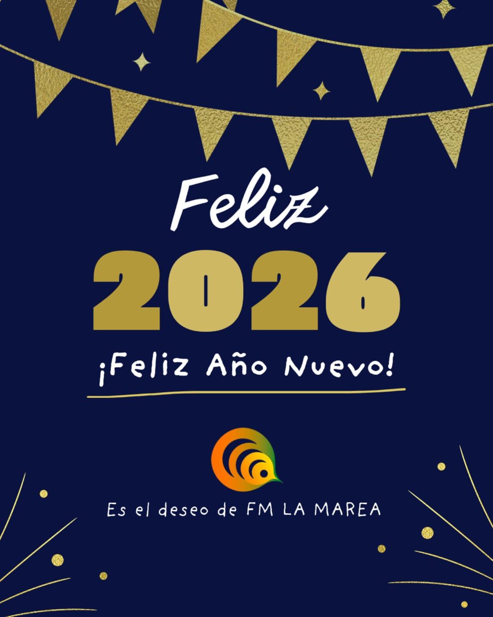Y llegó, vamos con todo que se puede!!!
Feliz año!!! el deseo del equipo de FM LA MAREA