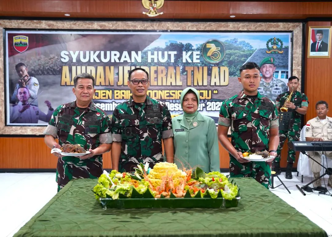ajendam1bb's tweet photo. MEDAN | AJENDAM I/BB | SYUKURAN HUT AJUDAN JENDERAL TNI AD KE-75 🇮🇩 '' AJEN BAIK, INDONESIA MAJU '' https://t.co/xQbRqgydD0