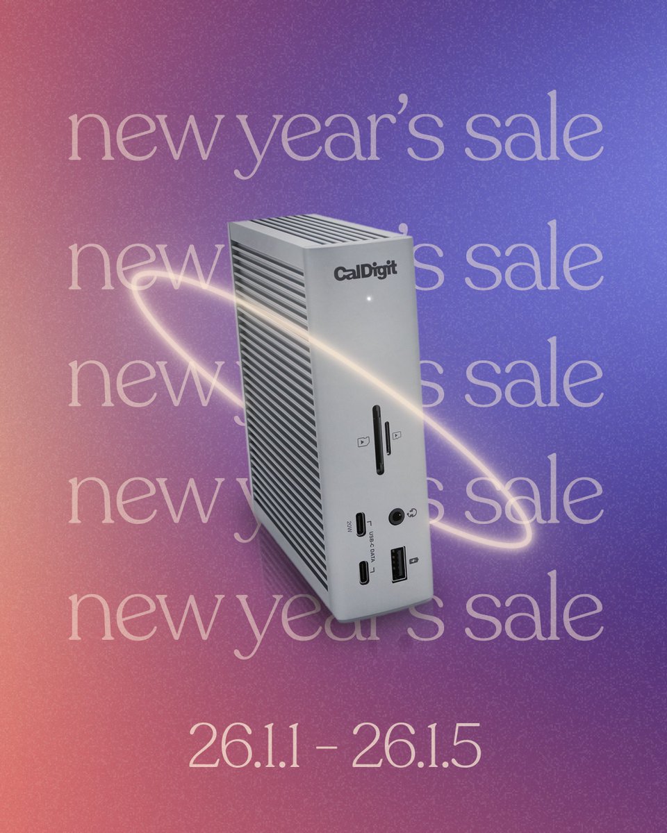 🎍新年あけましておめでとうございます🎍 ただいまCalDigit TS4を