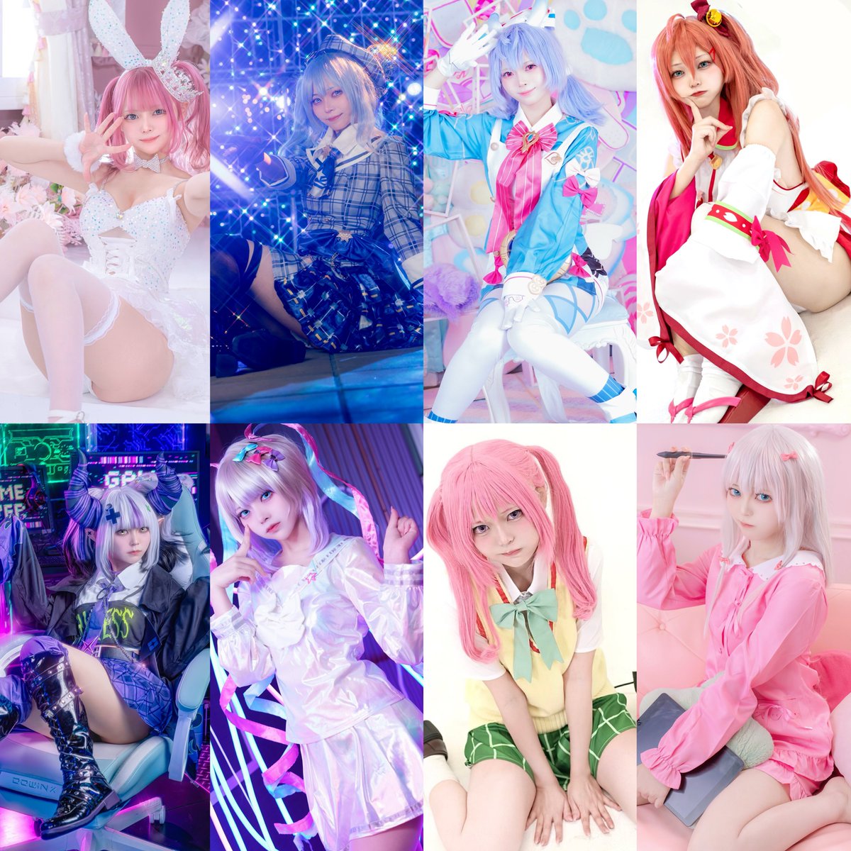 pppiiinnnyyyat's tweet image. 2025年コスプレを初めて1年でなんと24着と沢山コスプレしました〜❕❕

今年もたくさーんコスプレする予定なので、イベントやスタジオなど撮影のお誘いお待ちしてます（՞  . .՞)"❤︎🎀

 #コスプレ総決算2025 
 #カメラマンさんと繋がりたい 
 #コスプレイヤーさんと繋がりたい