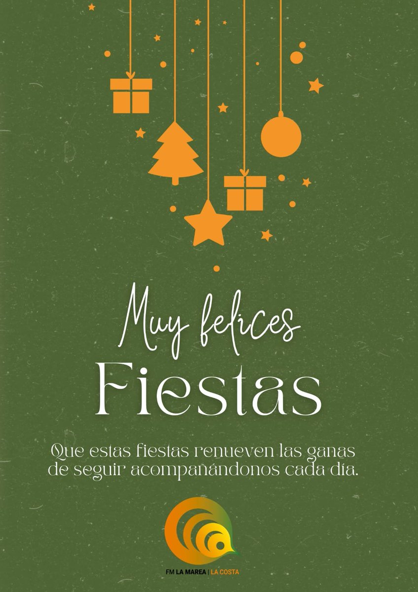 Todo el equipo les agradece su compañía en este 2025 y les desea un gran 2026 donde nos encontraremos para seguir  acercando la mejor información de La Costa, la Provincia y el Mundo mientras escuchamos la mejor música. Felicidades
<a href="/gabpastrana/">Gabo Pastrana</a> #JuliGolberg y  <a href="/AguirreBlancoOK/">Roberto Blanco Macor</a>