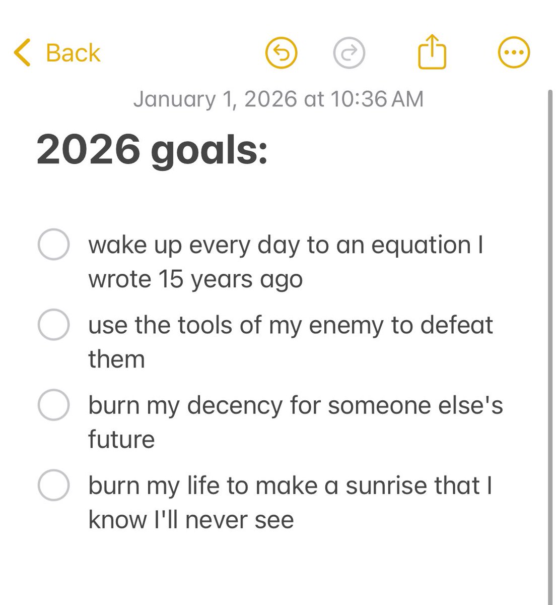 andorebels's tweet image. my 2026 plans: