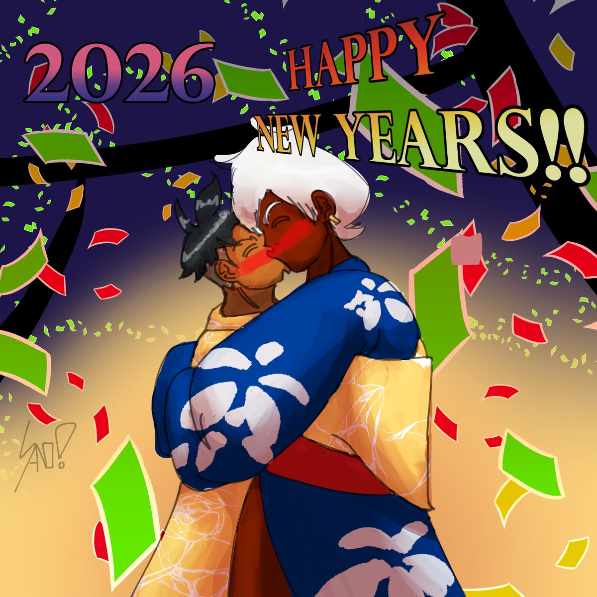 Happy new years everyone ! :D 
Makoto and Elena are enjoying the festivities !  

Wanted to do one last piece b4 the year ends
#StreetFighter #spunkybeats