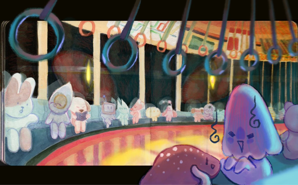 ThisisRylynn's tweet photo. Last piece for 2025! I had this rough idea and sketched out on my sketchbook then digital edited. 

Thank you to everyone that gave me support, inspiration and love this year. Wish you all a Happy New Year🎆

#illustration #sketchbookdrawing https://t.co/1PxCQYA6sS