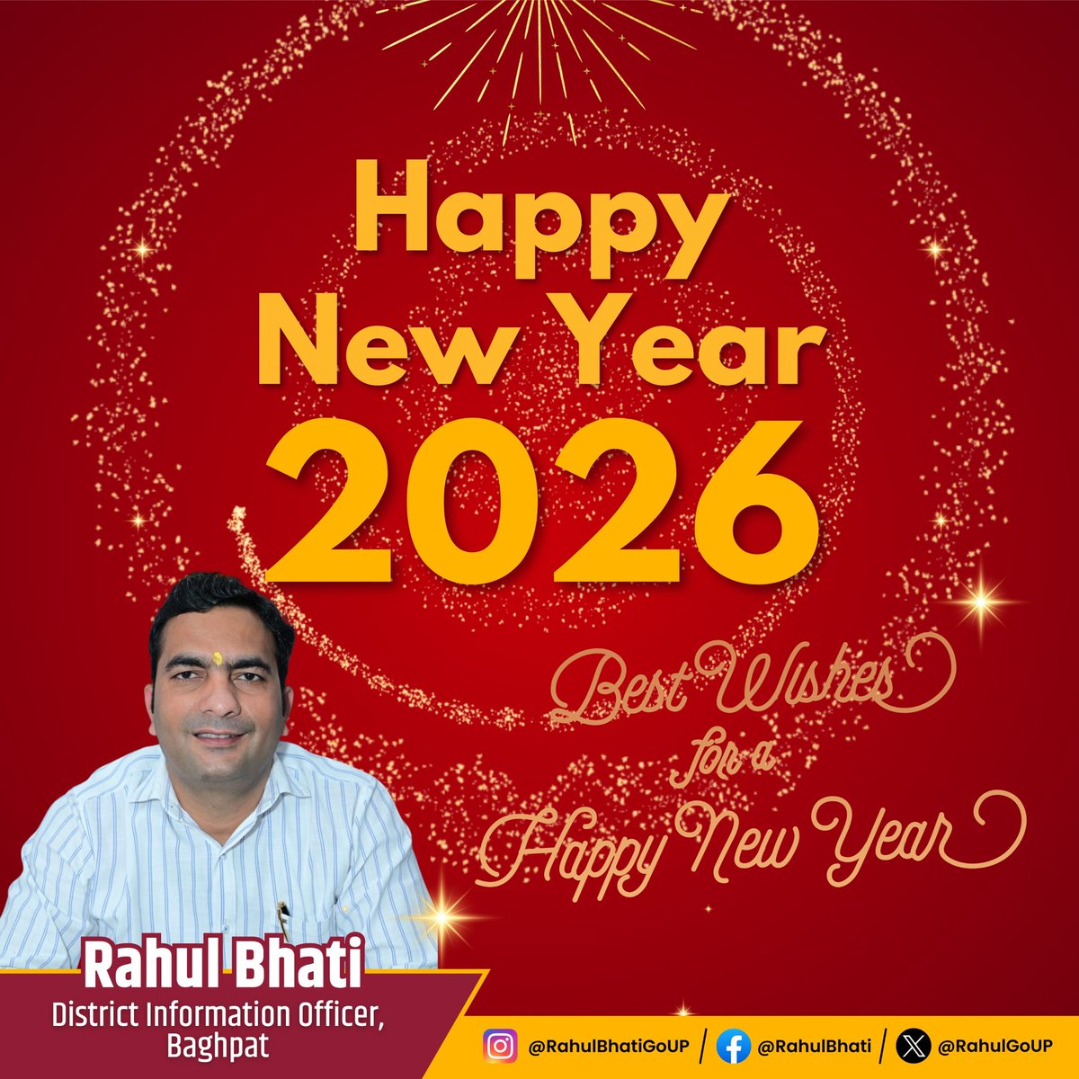 नया साल… नई सोच… नए सपने…नई उम्मीदों, और नए संकल्प
2026 आपके जीवन में तरक्की और खुशियाँ लाए।
नव वर्ष की ढेरों शुभकामनाएं 🌸🎊
#Happy #newyear2026