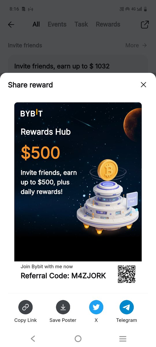VishalTeck's tweet photo. Invite friends, earn up to $500, plus daily rewards! https://t.co/IXWZkpGJLU 

#bybit #Rewards https://t.co/BKzsbjTWhB