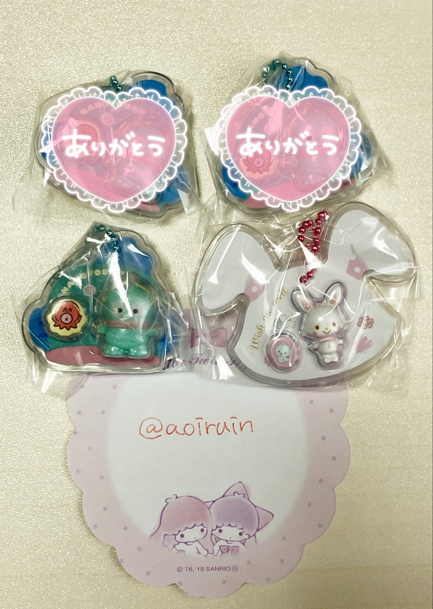 aoiruin's tweet photo. サンリオ　キャラクターズ　パッケージチャーム　チョコボーロ　交換　

譲：ハンギョドン、ウィッシュミーメル

求：シナモロール(シナモン)、ポムポムプリン 

2:2まとめての方優先🙇
検索からもお気軽にお声掛け下さい。
郵送交換希望です。 https://t.co/Qp2zgq4k1Z