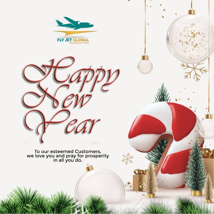 FlyJetGlobal's tweet image. Happy New Year from flyjet Global! 🌟 We wish you a year filled with love, laughter, and smooth travels 😊. May 2026 bring you joy, success, and endless adventures!

#HappyNewYear #FlyjetGlobal #NewBeginnings #TravelWithJoy #2026Vibes #HappyTravels