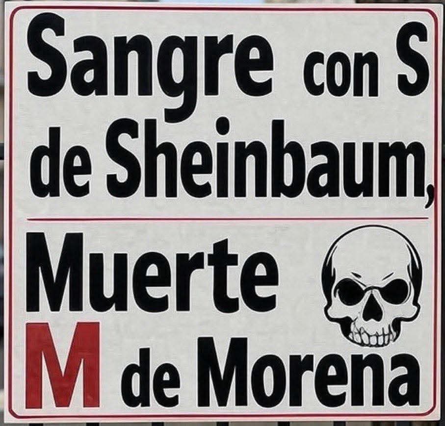 Porque Sangre se escribe con "S" de Sheinbaum y Muerte con "M" de Morena..
👇👇👇
#ClaudiaEsUnPeligroParaMexico 
#MorenaEsUnPeligroParaMexico 

#FelizAñoNuevo 
NADA QUE CELEBRAR EN MÉXICO