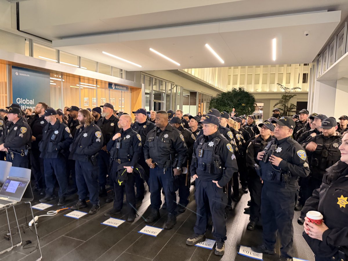 SFPD's tweet photo. The countdown is hours away but we’re ready to keep the city safe. SFPD officers will have a visible presence across the city as #NYE festivities begin. https://t.co/K5e4ILUFIo