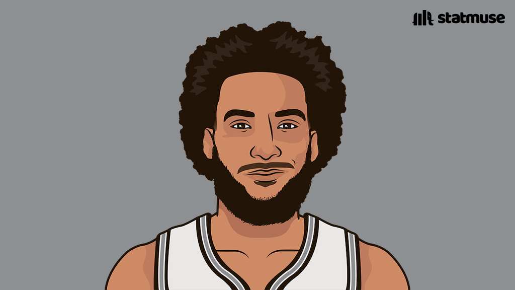 statmuse's tweet image. Julian Champagnie vs NYK:

36 PTS (career-high)
6 REB
11-17 3P (!!)
+24

The first player in franchise history with 10+ threes in a game.