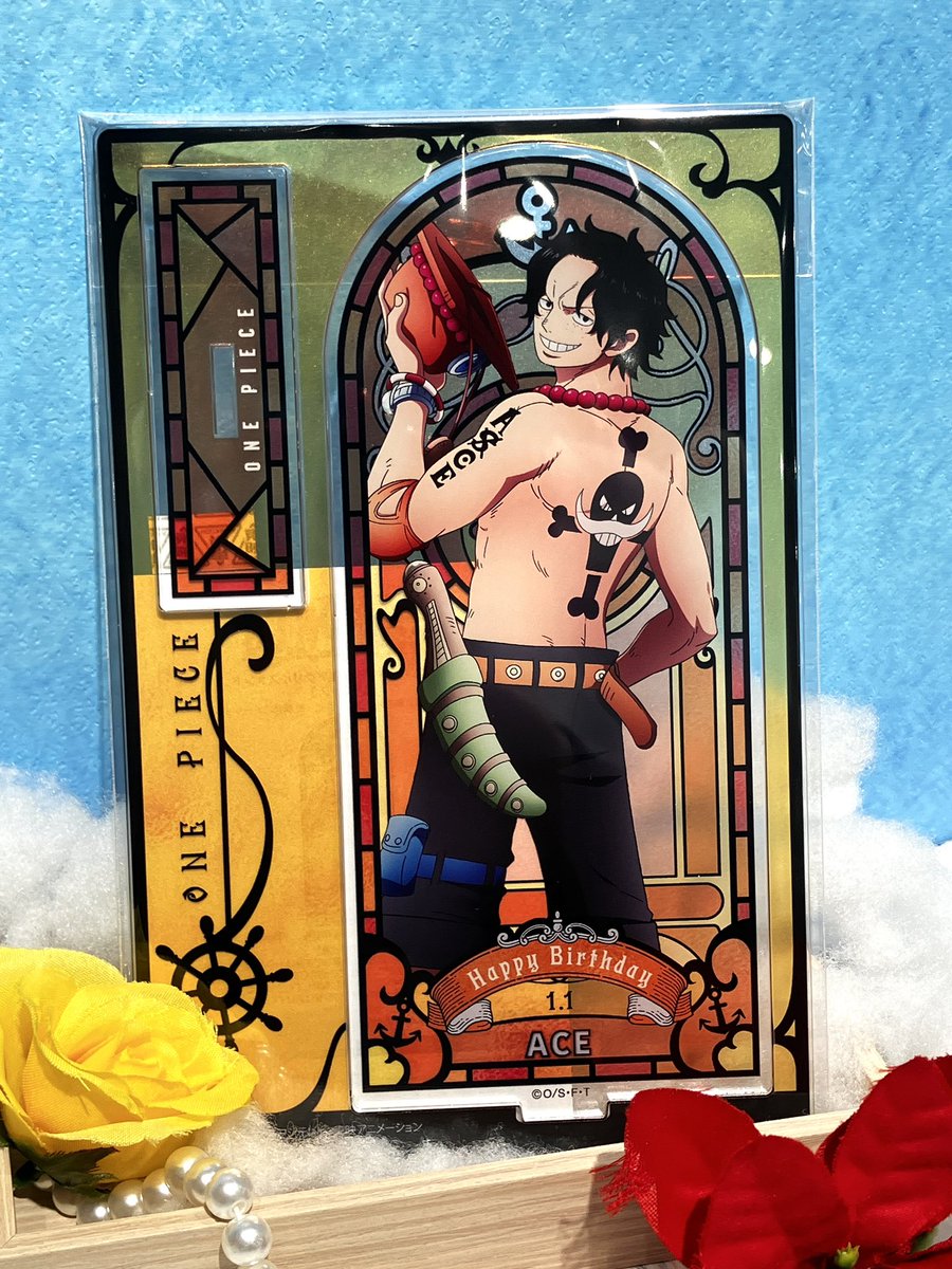 ワンピース 麦わらストア バースデーアクリルスタンド エース アクリルスタンド 新商品】麦わらストア限定 バースデーアクリルスタンド エース 1,500円