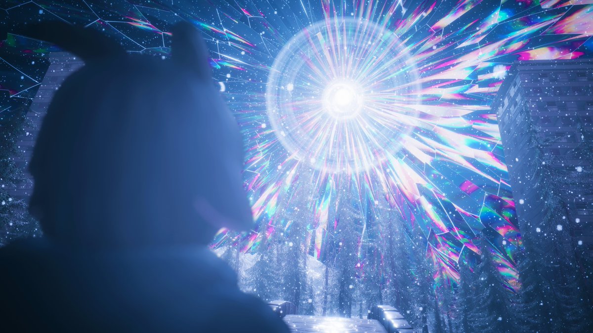 AzureSky358's tweet photo. The new year is upon us. I hope it is wonderful for you all.

World: "Fractured Winter" by Lavryou

#VRChat #VRChatPhotography https://t.co/LvuBRBAIBQ