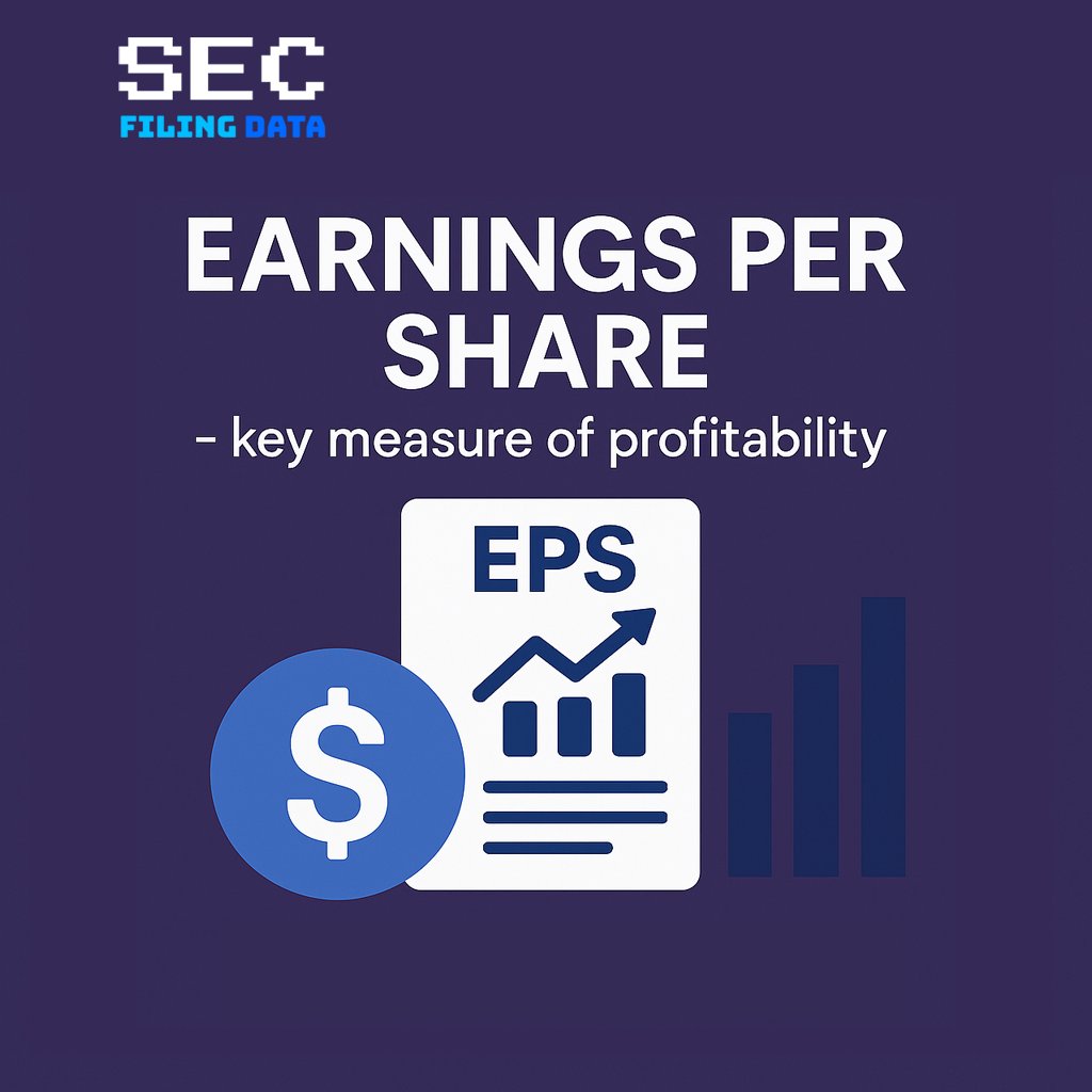 secfilingdata's tweet image. Earnings Per Share (EPS) - a key measure of profitability and investor confidence in 10-Q filings

• Found in Part I - Item 1 under “Consolidated Statements of Income”
• A higher EPS means more profit per share
• Strong EPS reflects solid company performance
• A consistently