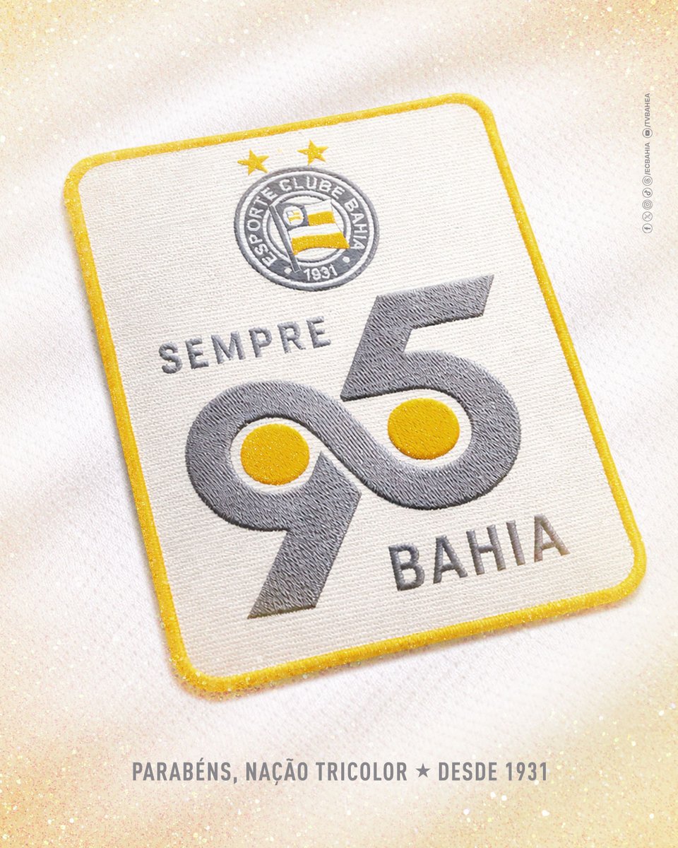 ecbahia's tweet image. 🎆 𝗙𝗘𝗟𝗜𝗭 #𝗕𝗔𝗛𝗜𝗔𝟵𝟱𝗔𝗡𝗢𝗦! 🎆 

Festa nos céus de todo o Brasil.
É aniversário do Esquadrão! 

Parabéns e obrigado, melhor torcida do mundo. Por um 2026 extraordinário!

💙❤️🤍

#SempreBahia #BBMP