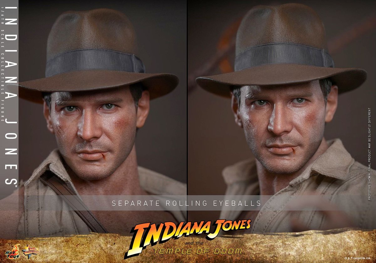 preterniadotcom's tweet image. Hot Toys Indiana Jones and the Temple of Doom 1/6 Scale Indiana Jones is up for preorder at Sideshow:

Standard ($310.00) - bit.ly/49gkugt 
Deluxe ($360.00) - bit.ly/4aG82Jp #ad