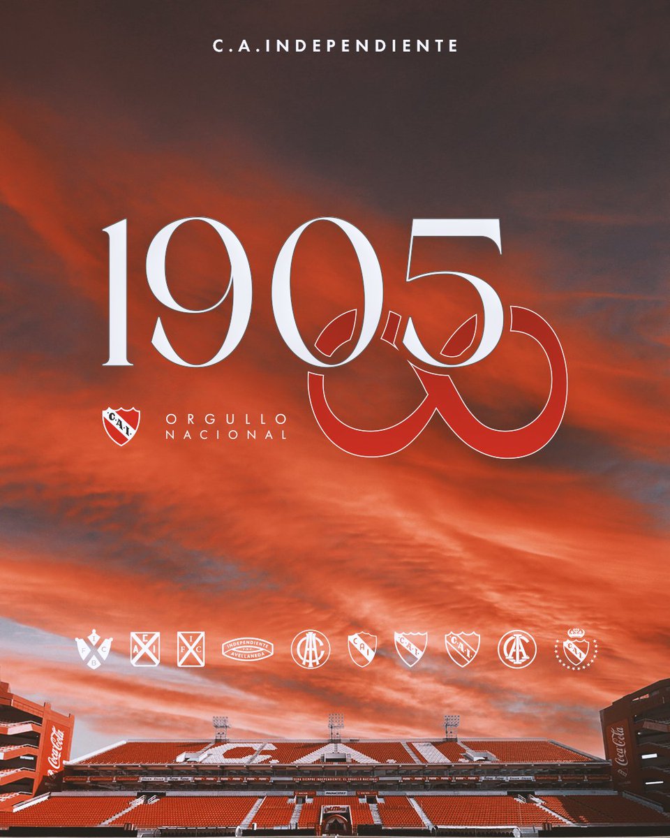 Independiente's tweet image. Felices 121 años al amor de nuestras vidas. Siempre a tu lado, Rojo querido.

¡Y feliz 2026 para todos! 🥂

#TodoRojo 🔴