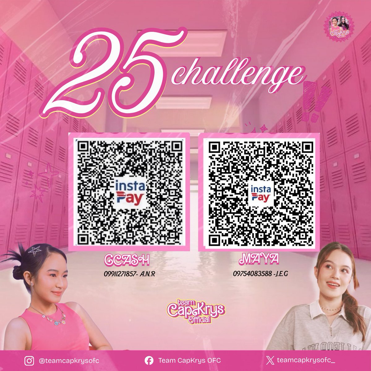 teamcapkrysofc_'s tweet image. 𝟐𝟓 𝐏𝐄𝐒𝐎𝐒 𝐂𝐇𝐀𝐋𝐋𝐄𝐍𝐆𝐄!

We invite everyone to take part in our ₱25 Challenge, where every ₱25 donation will be matched by a generous sponsor, doubling its impact.

All funds collected today (Thursday) until 11:59 PM will be included in the total amount.

Thank you,…