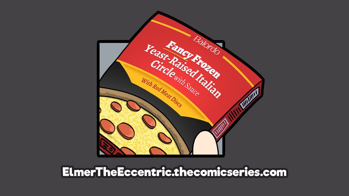 FluffyWFLS's tweet photo. What's the big deal? It's a pizza just like you wanted.

Elmer the Eccentric page 8 is out now!
https://t.co/VzvBuaI8Le

#webcomic #webcomics https://t.co/DffMdnr32z