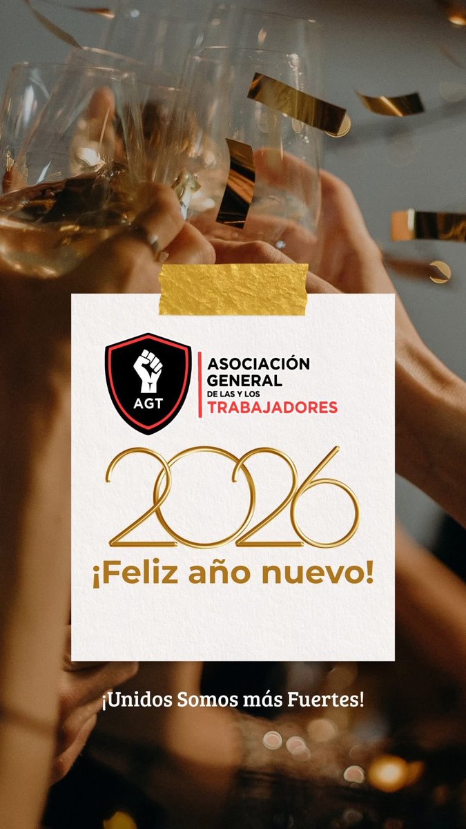 Que este nuevo año traiga prosperidad, unidad y logros para todos los miembros. Deseamos que la colaboración y el esfuerzo conjunto sigan siendo la clave para alcanzar metas y superar desafíos. ¡Salud por un 2026 lleno de éxitos y bendiciones para cada uno de ustedes! UNIDAD #AGT