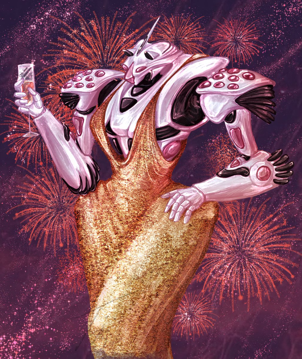 _Timmie33_'s tweet image. HAPPU NEW YEAR, RAVENS!! here's some coral wife in a sequin dress to bless our big 2026!! 

#ARMOREDCORE #ArmoredCoreVI #ac6エンブレム #ac6