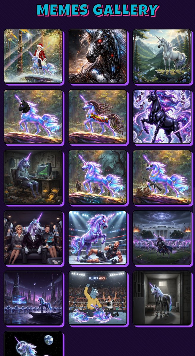 UnicornOnSol1b's tweet photo. 1 SOL CONTEST 🎰 

Generate your own unicorn with de pfp generator on the website and comment it below 👇🏻 

- follow @unicornonsol1b + rt
- bonus: change pfp and add the 🦄 cult emoji next to your name

Ending in 2h ⏰ 

https://t.co/UfT9Y6hfVT https://t.co/C9TwOtO5ob