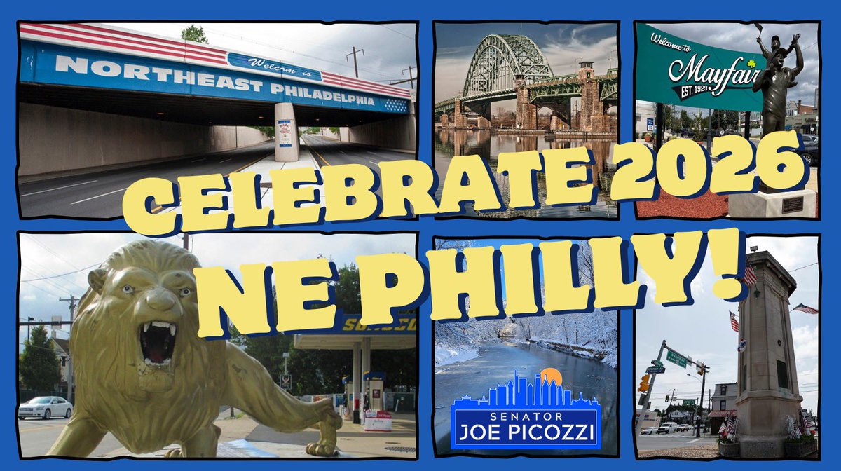 josephspicozzi's tweet photo. Happy new year, Northeast Philly! Click the link in the below to request this limited edition Celebrate NE Philly 2026 postcard!!

https://t.co/WNWh1yvA4m https://t.co/2Gp8slQHyG