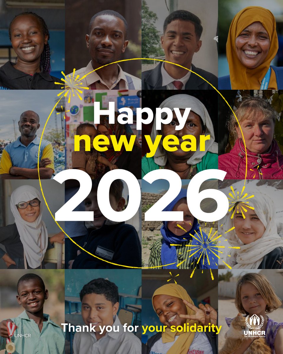 Our wish for 2026?

A world where every person forced to flee can build a better future.

Your support makes this dream a reality.

Thank you, and happy New Year!