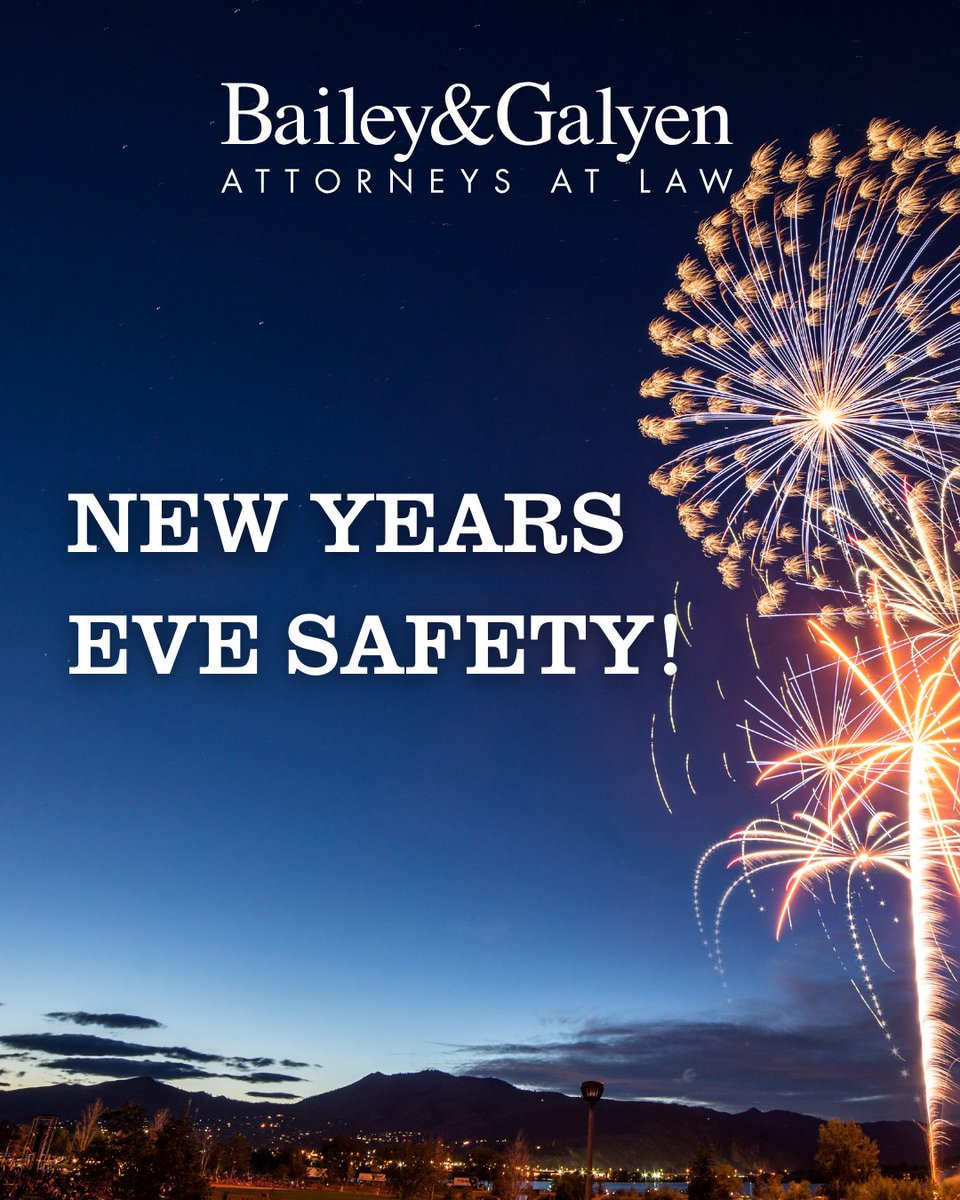 ✨ Ring in the New Year safely! 🎉 Remember to plan a sober ride, handle fireworks carefully, and stay alert in big crowds so you can celebrate worry-free. 🥂🚘🎆