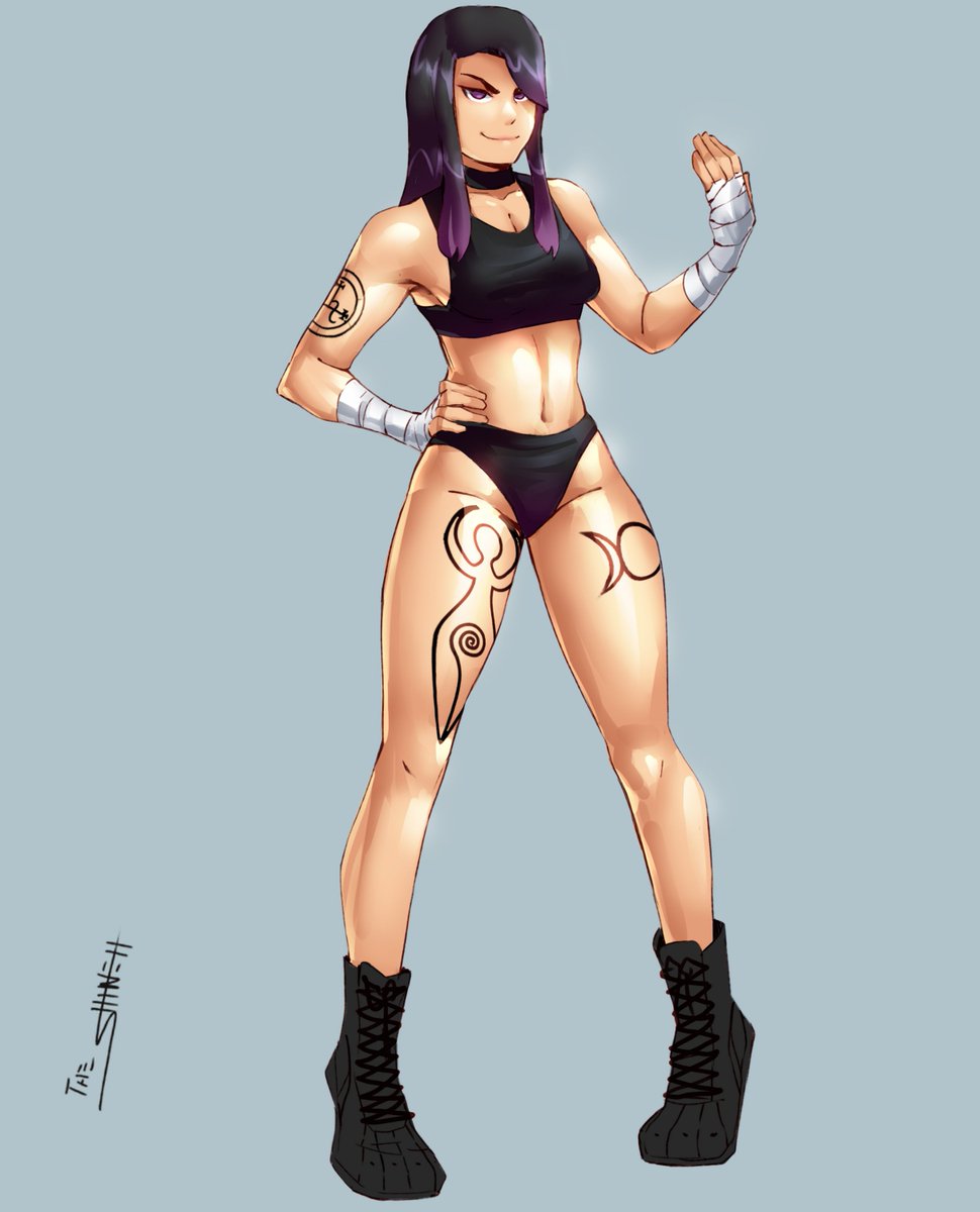 ArchieAgis's tweet image. Welp, if in any case this week won't be an image, I'll show you some drawings made by other artists. This image made by @KumoSensey is Vivi Luciani. I told him that this image might be her glow up after the Timeskip. At the right is the image that @the_shineh  made me time ago.