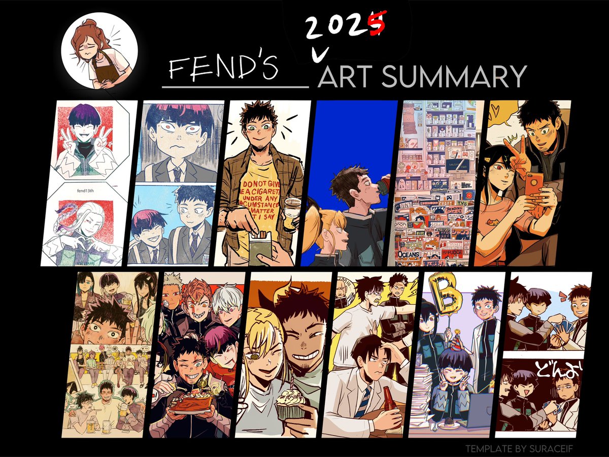Ehehe almost all #kaijuno8 (at least on Twix, lmao)

Can ya tell I like to draw Kafka??? I bet ya can’t~

#ArtSummary2025