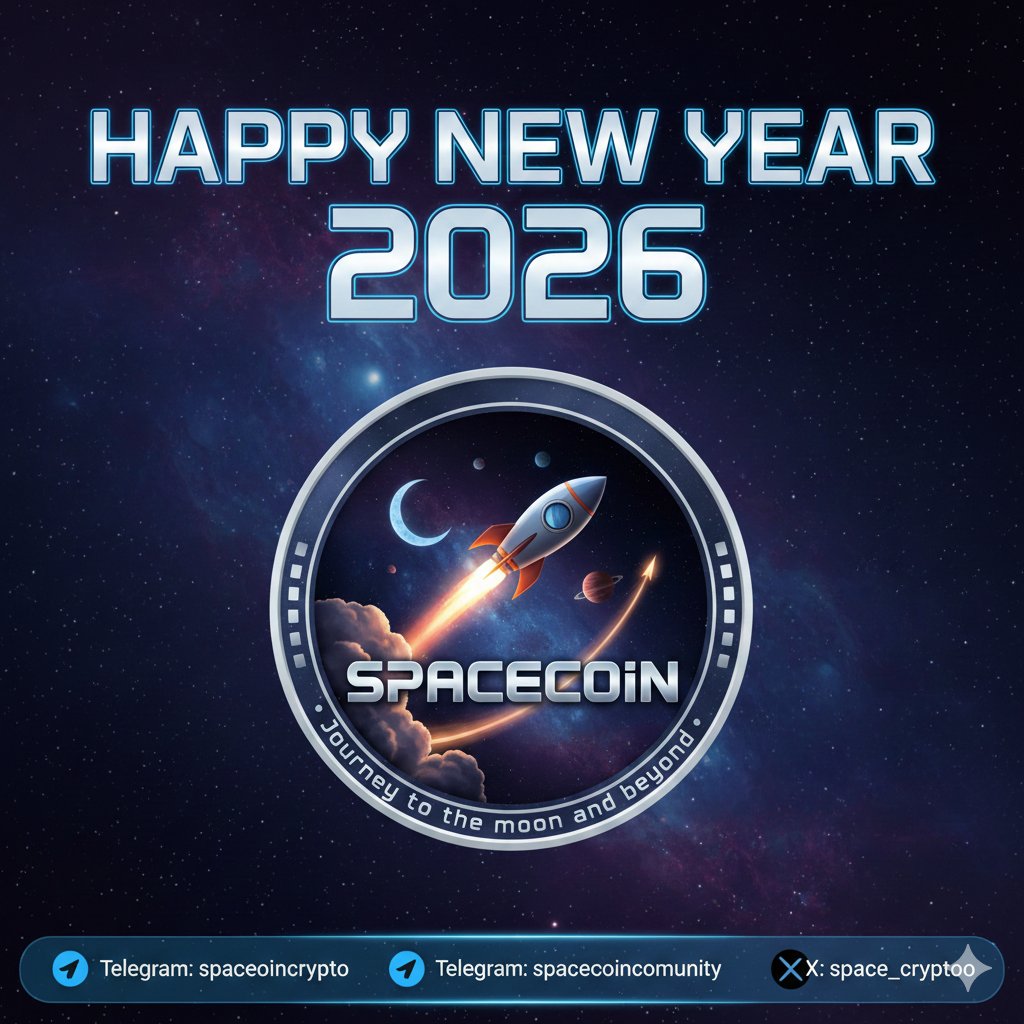 Space_cryptoo's tweet image. 🚀 Happy New Year, SPACECOIN family!
2026 will be epic: the year our SPACECOIN token launches!
May this new year bring endless moonshots, strong holders, and a successful intergalactic journey.
Happy 2026! To the moon and beyond! 🌕
#SPACECOIN #SPACE2026 #HappyNewYear