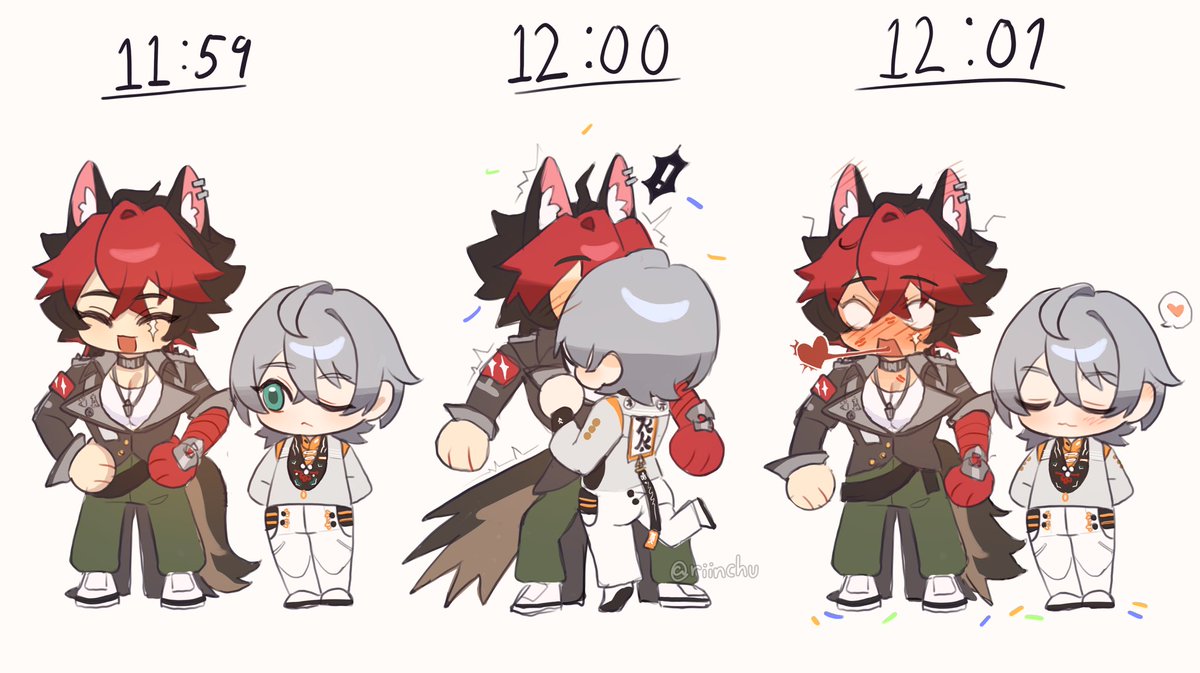 riinchu's tweet image. happy new year! 🎉💋 
#zzzero #ZenlessZoneZero #KomanoManato #wisezzz #Komawise