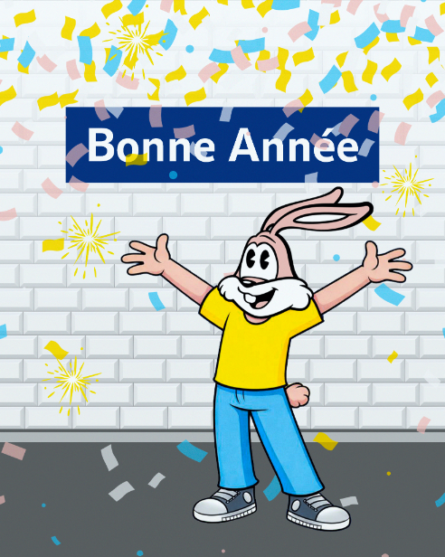 Belle année 2026 à tous 🐰🎉
#ratp #sergelelapin