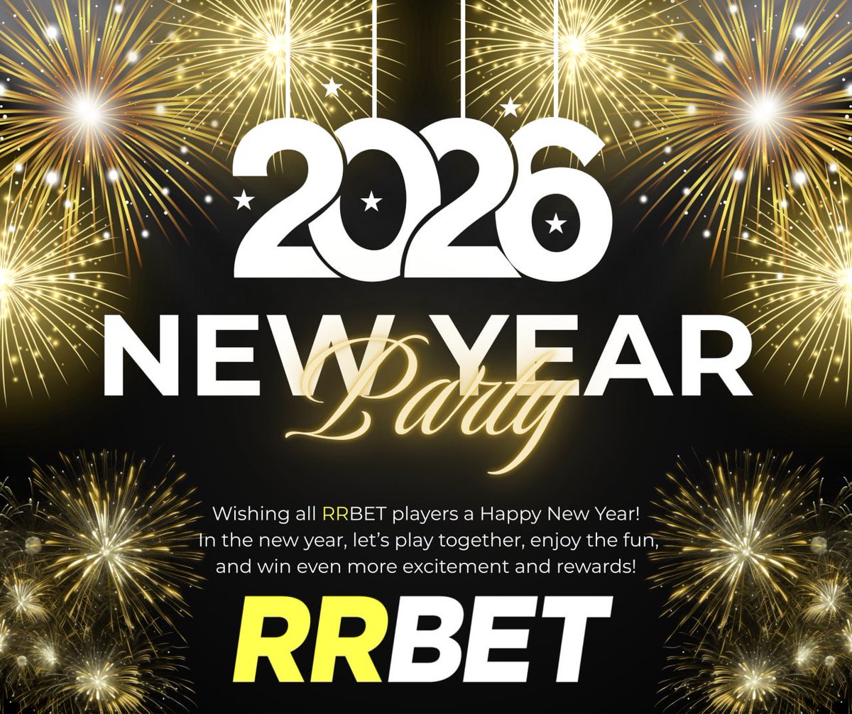 🎇 Happy New Year 2026!🎇
💖Thank you for having RRBET by your side.🥳
Let’s play, enjoy, and win together in the new year! ✨
⭐️2️⃣0️⃣2️⃣6️⃣⭐️