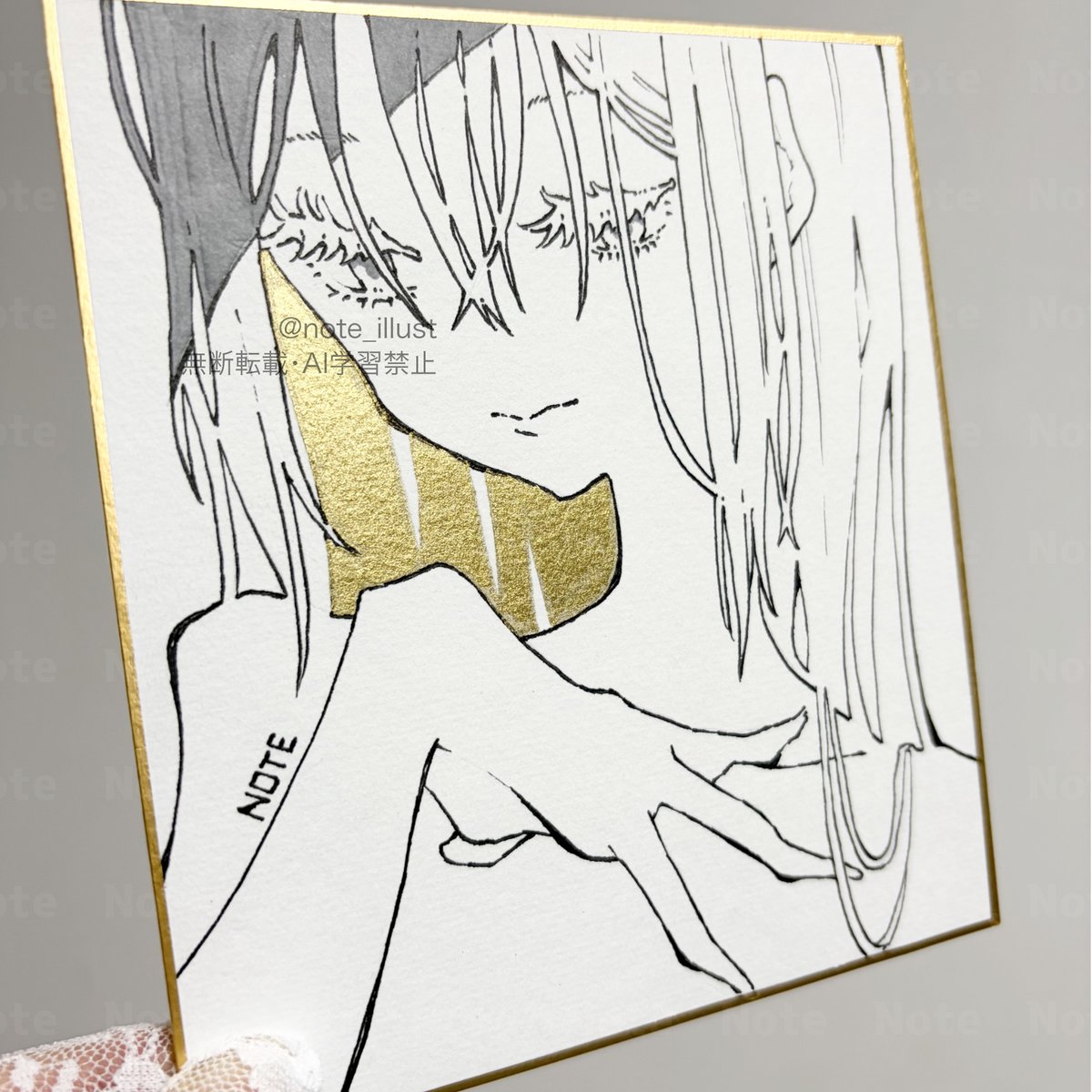 note_illust's tweet image. 年末にご案内した、直筆ミニ色紙の販売がBOOTHにて開始いたしました！
note-illust.booth.pm/items/7819451

今までのミニ原画とは違い、お正月らしくしっかりとした色紙に描いてみました。

一点ものですので、お気に召しましたらぜひお迎えいただけると嬉しいです。