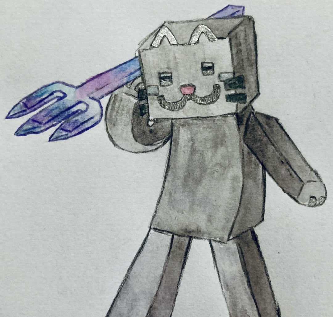 L2Jab's tweet photo. ちょっと前に知り合いの絵師さんから自分のスキンの素敵なイラストを頂きました└( 'ω')┘
言われてハッとしたのだけど…どうやらこのスキン猫だったらしい( ﾟдﾟ) https://t.co/h4xqYp3Fsv