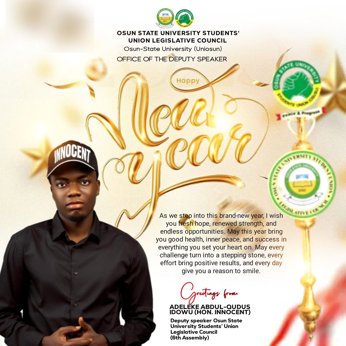 Happy New Year to all Uniosun Students ❤️🎉🎊