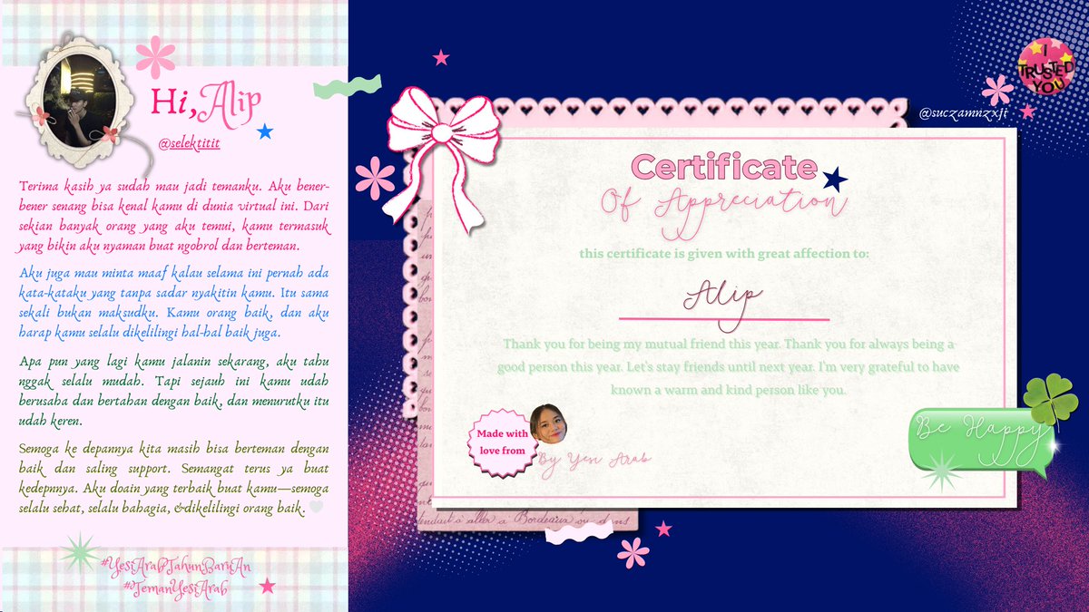 ga nyangka dpet sertif tereffort ini dari arab, thanks yaa gua siap pilih nomor urut 5 😋🫰🏼 <a href="/suczamenzxji/">yesi arab yang ke-5 versi ramadhan skripsian</a>