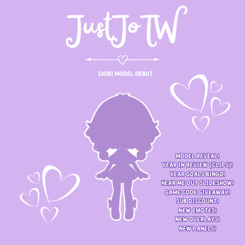 justjoTW's tweet image. Celebrating my first debut right now! I got some fun stuff planned (check details below). Hope to see y'all there! 💜

twitch.tv/justjotw