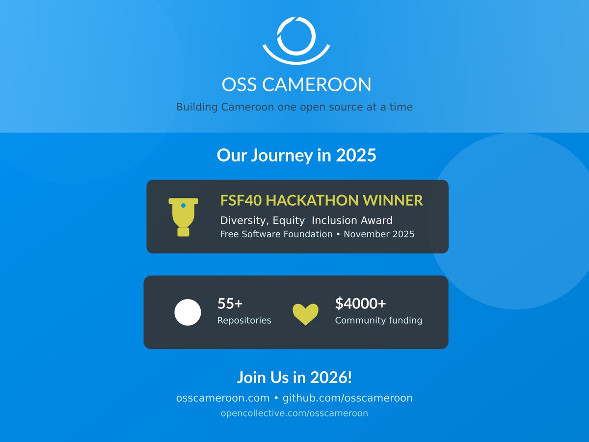 Open Source Society Cameroon tweet media